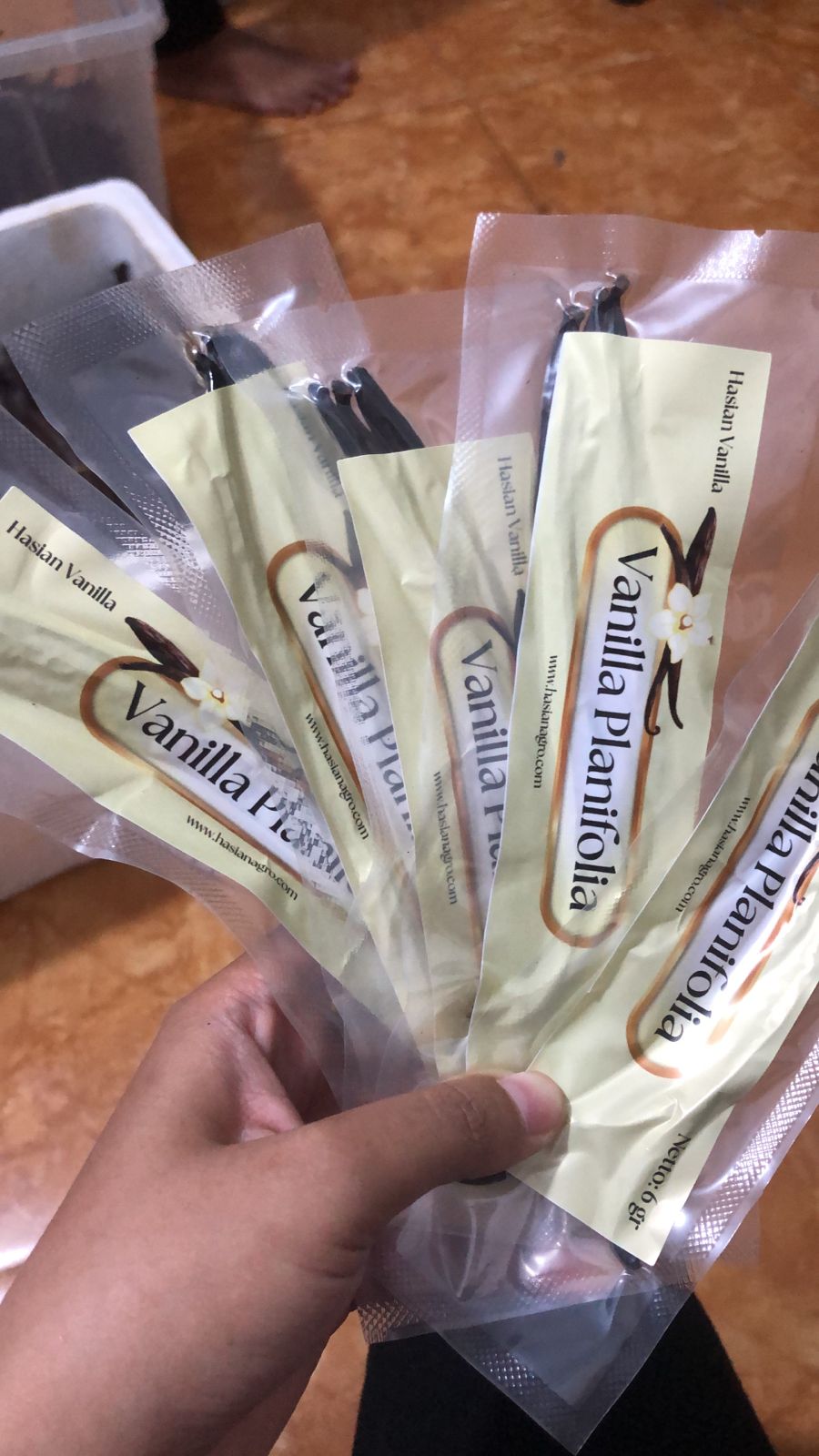Vanilla Bean Retail Packaging