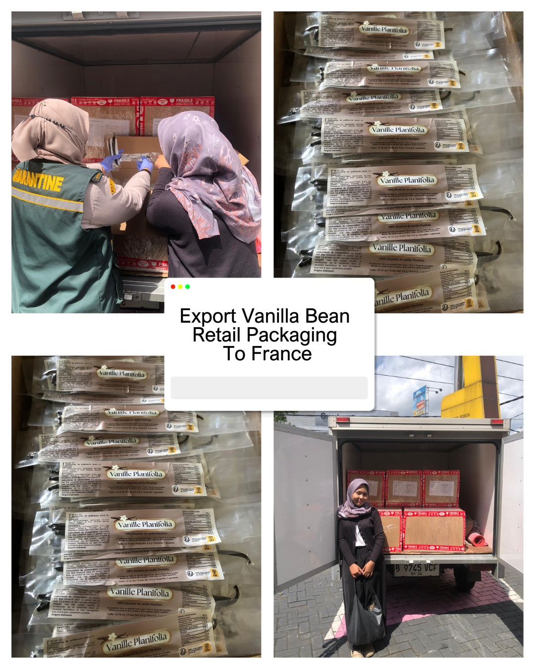 Hasian Agro Vanilla Bean Retail Export to France
